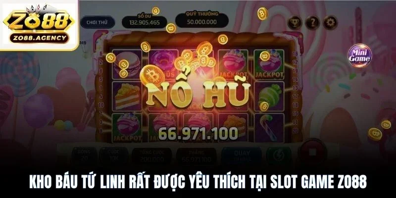 Kho báu tứ linh rất được yêu thích tại slot game Zo88
