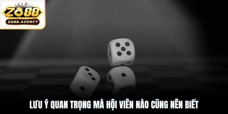 Lưu ý quan trọng mà hội viên nào cũng nên biết