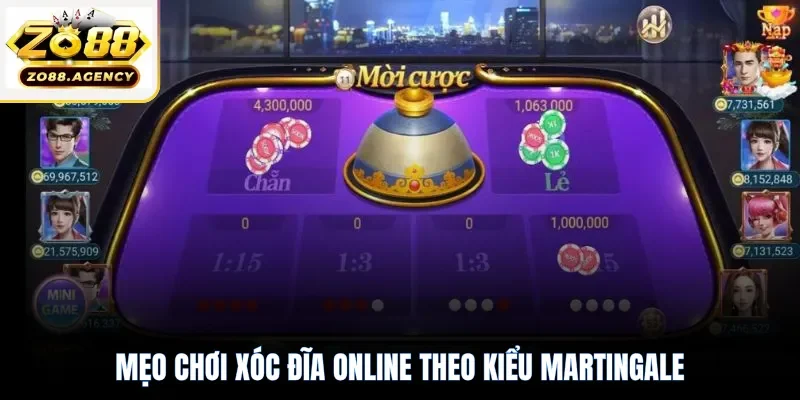 Mẹo chơi xóc đĩa online theo kiểu Martingale